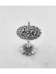 Unique Flat Shape Filigree Dreidel מבית Sterling S, Dreidels, Israel